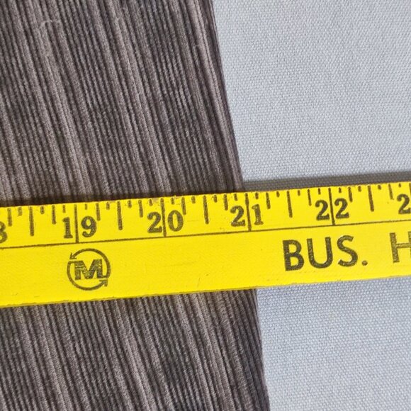 Abbie Mags corduroy pants women's size 12 brown stripes pattern straight leg - Picture 9 of 12